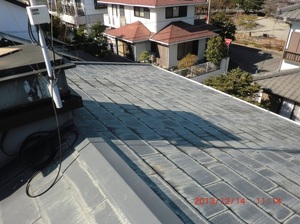 草加市 屋根塗装リフォームビフォー写真