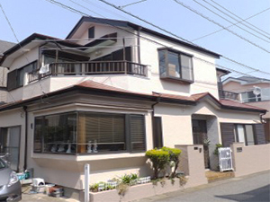 越谷市上間久里 屋根・外壁塗装リフォームアフター写真