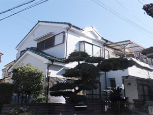 越谷市恩間 屋根・外壁塗装リフォーム写真