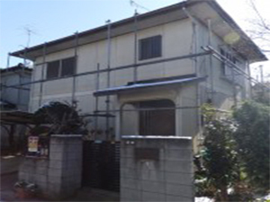 越谷市大泊 外壁塗装リフォームビフォー写真