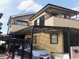 越谷市恩間 屋根・外壁塗装リフォーム写真